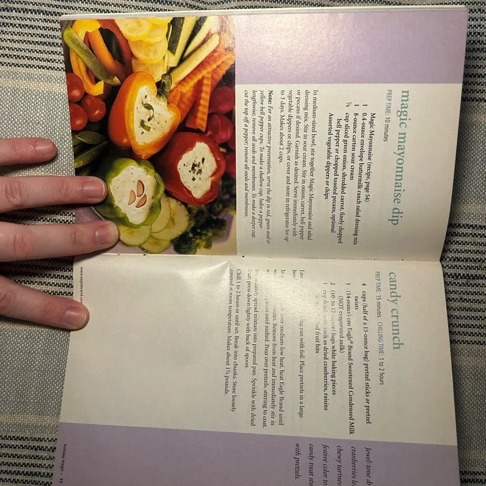 Eagle Brand Holiday Magic Cookbook 88 Recipes Dessert Baking Vintage Booklet Y2K